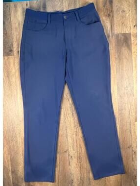 FootJoy FJ Athletic Fit Performance Golf Pants Navy Blue Stretch 34 x 32